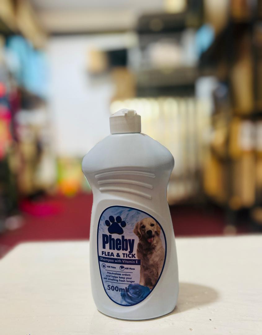 PHEBY FLEA AND TICK SHAMPOO  500ML
